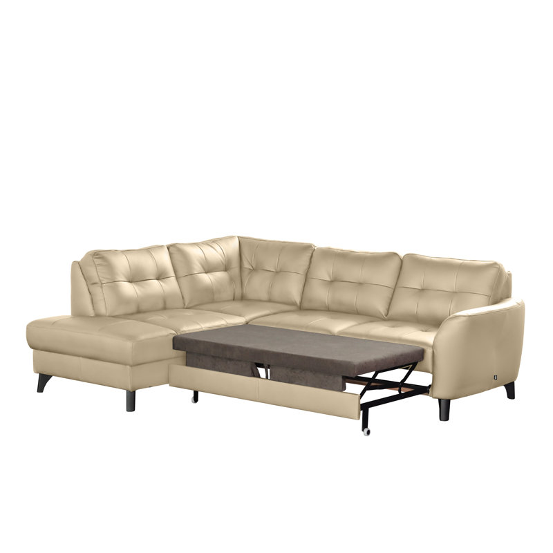 Hunnewell Sleeper Corner Sofa, Left Hand Facing, Beige