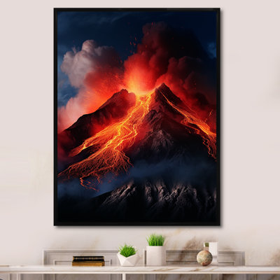 Volcan Volcanic Symphony I sur impression sur toile