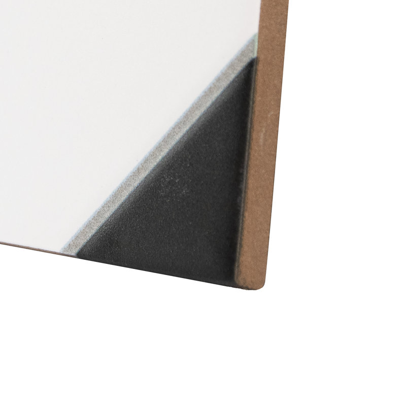 Canterbury 12-7/8 In. X 12-7/8 In. Porcelain Floor And Wall Tile, White/Black