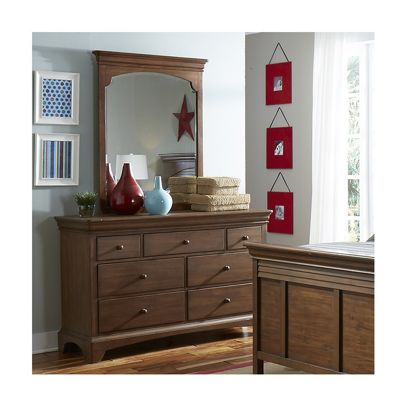 Commode 7 tiroirs avec miroir