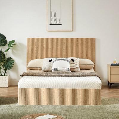 Cadre de lit de rangement grand format