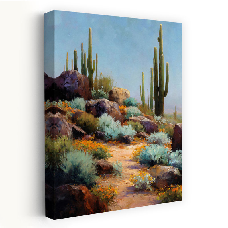 «Colorful Southwest Abstract», reproduction d'art murale contemporaine, 48" H x 32" W