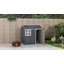 7 ft. 1 in. W x 5 ft. 8 in. D Metal Garage Shed