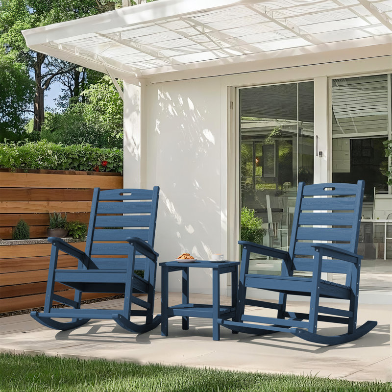 Chaise berçante en PEHD Adirondack, Marine