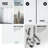 Elan 56-60" W x 74" H Sliding Frameless Shower Door with 3/8" Frosted Glass-99079133