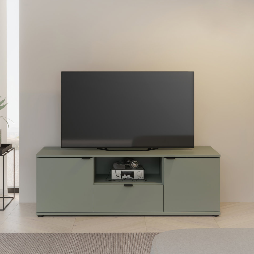 Ganymede Wide TV Unit with Open Shelf, Drawer & 2 Doors