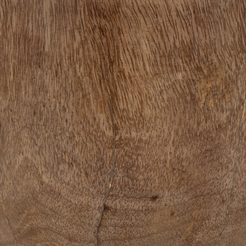 Natural Mango Wood 7" Carved Acorn - Elegant Decorative Object to Enhance Your Home Space - Unique Artisan Craftsmanship