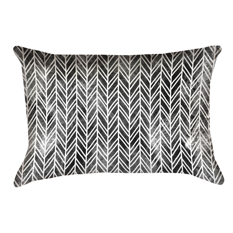 Coussin lombaire intérieur / extérieur Katelyn Elizabeth, Noir