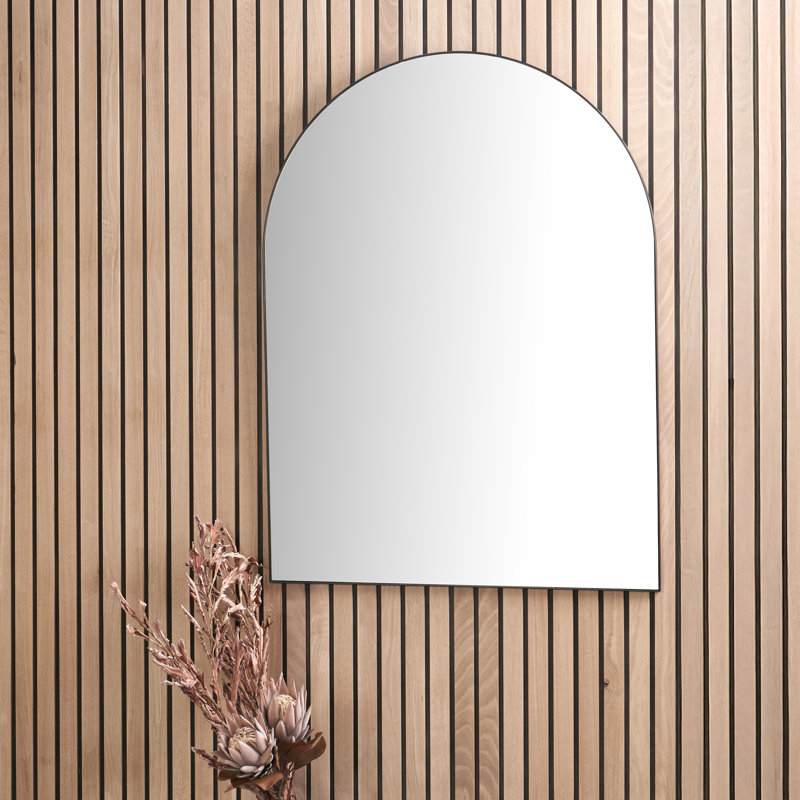 Arch Wall Mirror, Matte Black