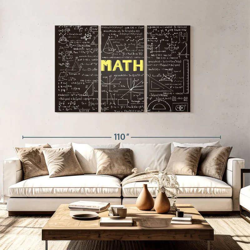 Keiri Math Chalkboard, 48" H x 74" W