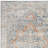 8' Denim Blue Oriental Power Loom Washable Runner Rug
