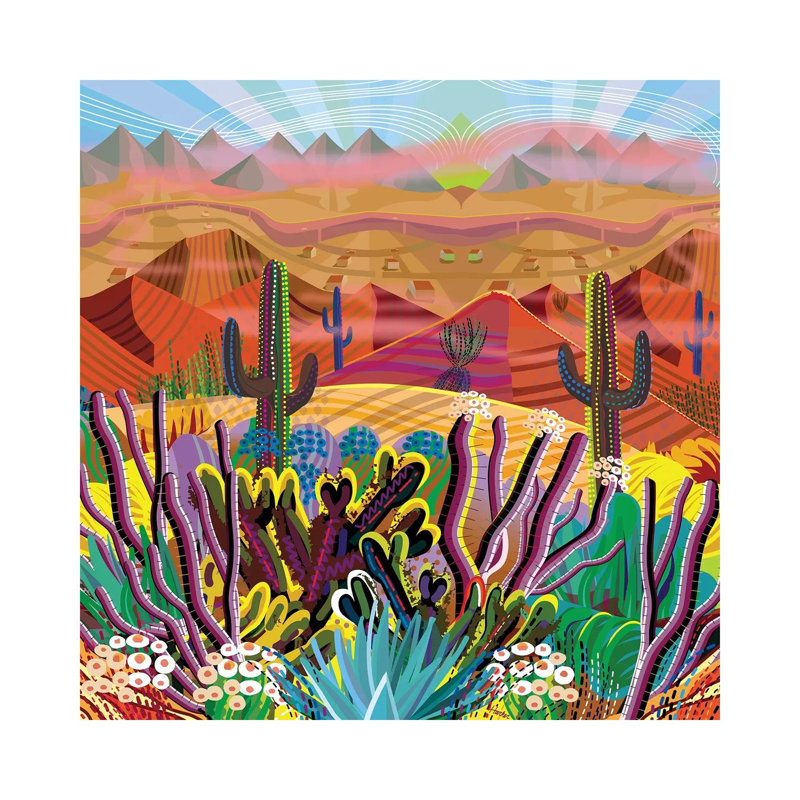 Reaching The Mountain Top - Wrapped Canvas Print, 93.98 cm H x 93.98 cm W x 3.175 cm D