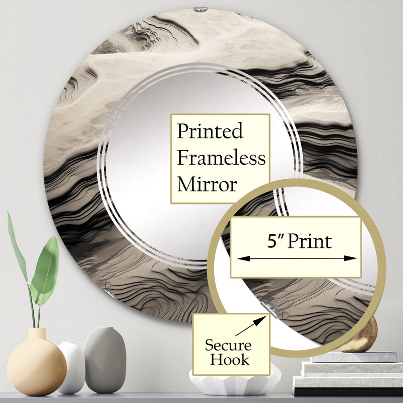 Miroir mural Parkerton, 24 po x 24 po