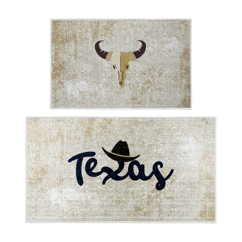 Tapis de cuisine polyvalent 2 pièces