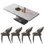 Modern simple rectangular home dining table sets