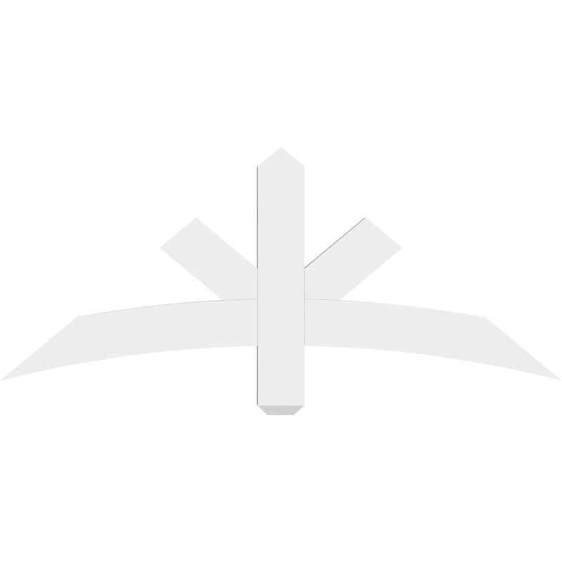 Support de pignon Alberta Alberta, H 20 po x l 48 po (pas: 10/12), P 2 po x F 4 po, PVC