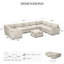 Canapé modulaire surdimensionné en U de 169,3 po Knaack-109424965-141867118