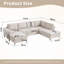 5-Seater Corner Sofa Bed, L-Shaped Sectional with Pull-Out Sleeper, Reversible Chaise