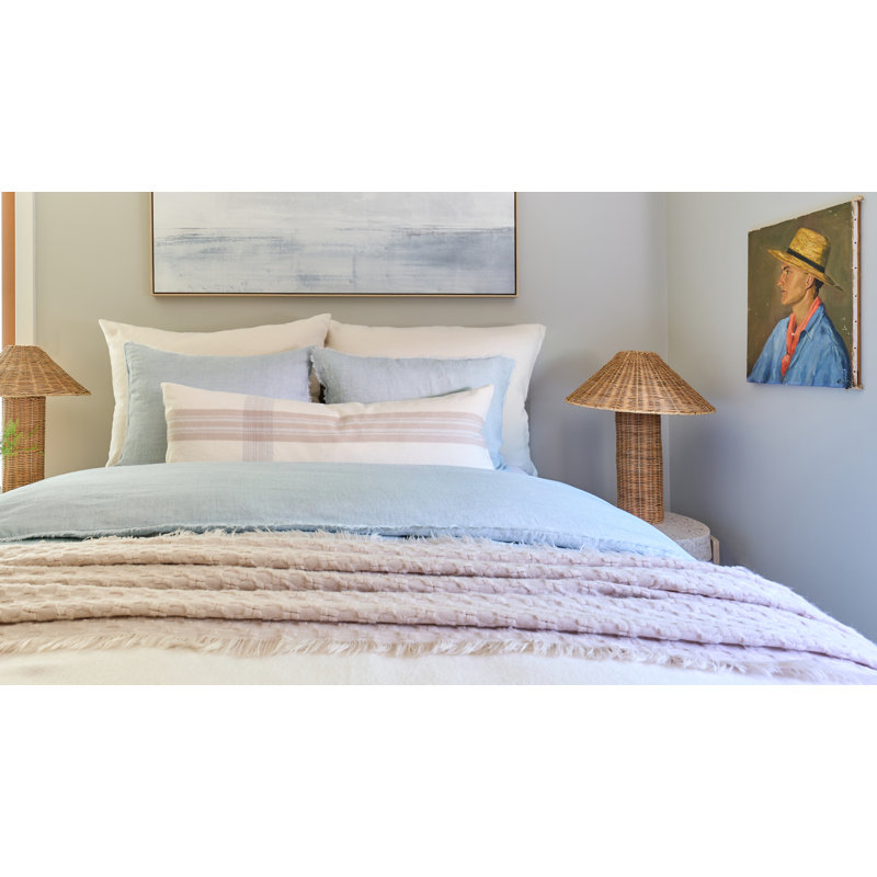 Hunter Linen Duvet Cover, Queen Duvet Cover, Light Blue