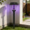 Solar Bug Zapper d'extérieur - Lampe rechargeable anti-moustiques et anti-mouches, DEL imperméable, insectifuge à énergie solaire pour l'intérieur et l'extérieur, patio