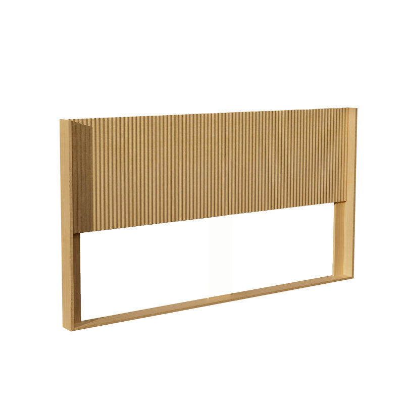 Ebern Designs Farmhouse Wood Headboard, Wall Mounted, Queen, Oak