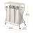 Canvas Rolling Laundry Center with Handles