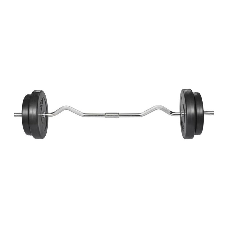 VidaXL Curl Bar with Weights 66.1 lb