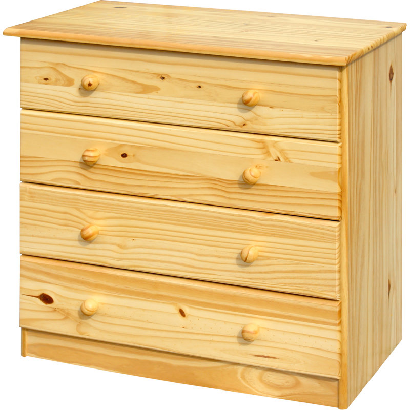 Adamou Solid Wood 79cm W 3 - Drawer Chest of Drawers