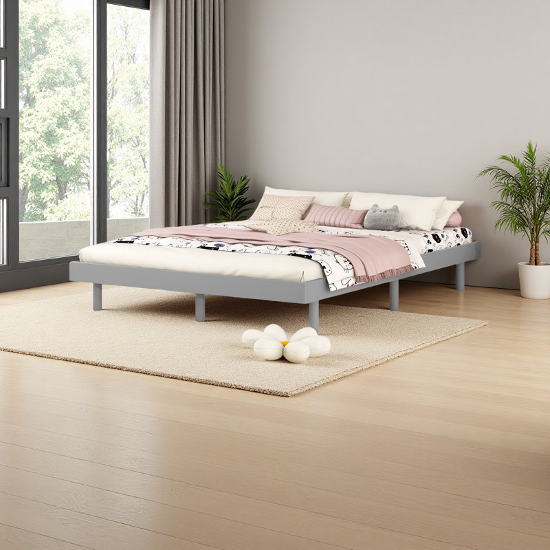 Modern Design Floating Platform Bed Frame, Full
