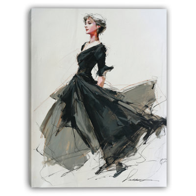 «Twirling Couture», art mural sur toile tendue