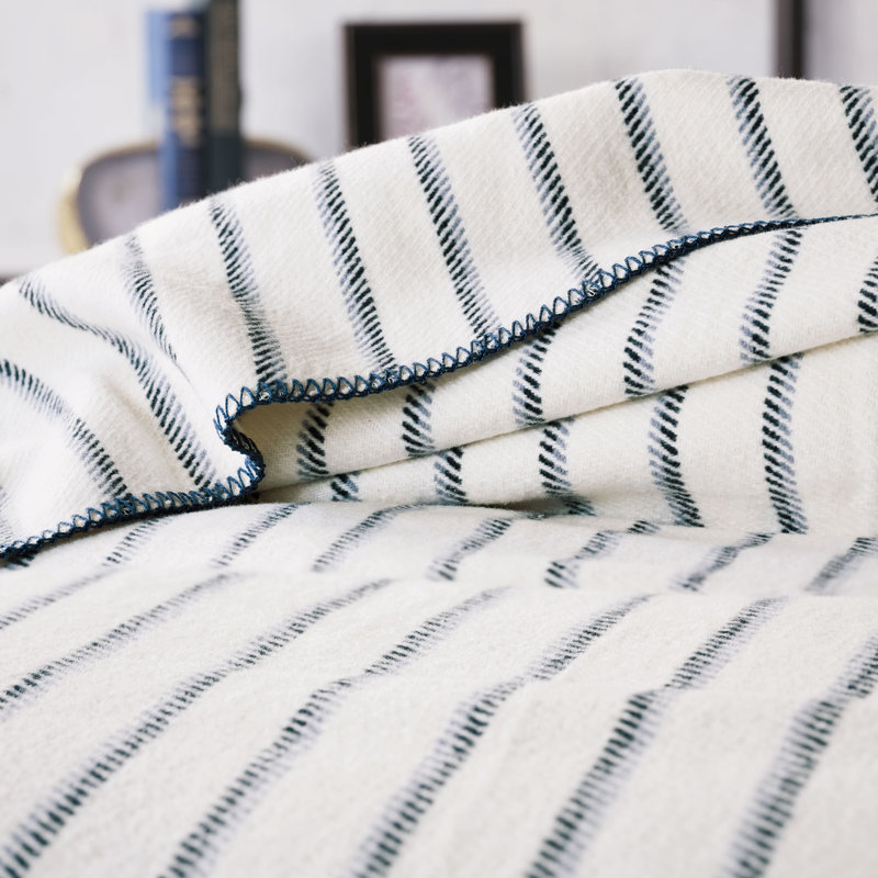 Marco Casual Flannel Striped Coverlet, King Coverlet