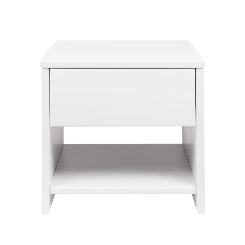 Roshen 1 Drawer Bedside Table, White