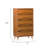 Amoakuh 5-Drawer Solid Wood Chest-531410149