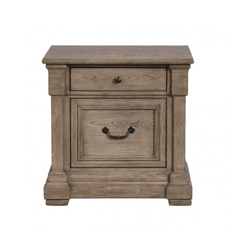 Blackeo 2 Drawer Nightstand