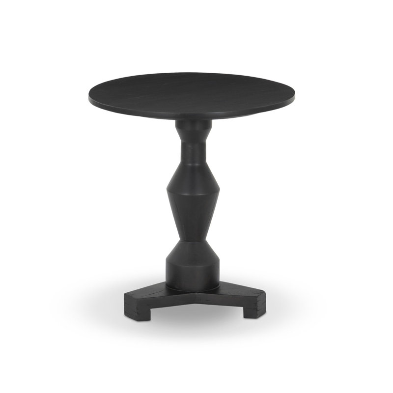 Rivi End Table-Dark Reclaimed, Black