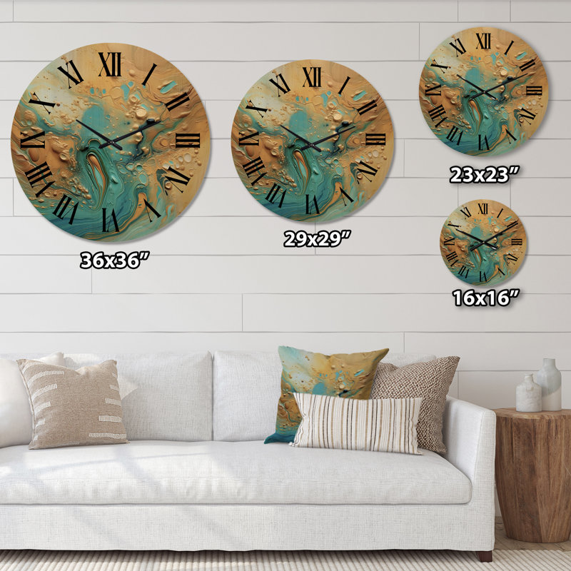 Horloge murale en bois massif Surber, Grand