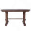 Table de salle à manger extensible 60 "à 78", cuisine en bois de ferme avec grande table extensible à rallonge pour 4-8 (cerisier)-1256714889