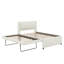 Lit plateforme double avec lit gigogne