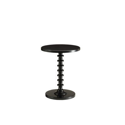 Acton Black Finish Accent Table