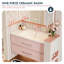 Meuble-lavabo mural rose moderne Dopamine avec lavabo en céramique intégrée et armoire à miroir intelligente-1958051722