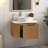 24" Wall-Mounted Floating Bathroom Vanity With Sink-1372499660