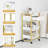 Rolling Utility Trolley Cart With 1 Drawers 2 Trays