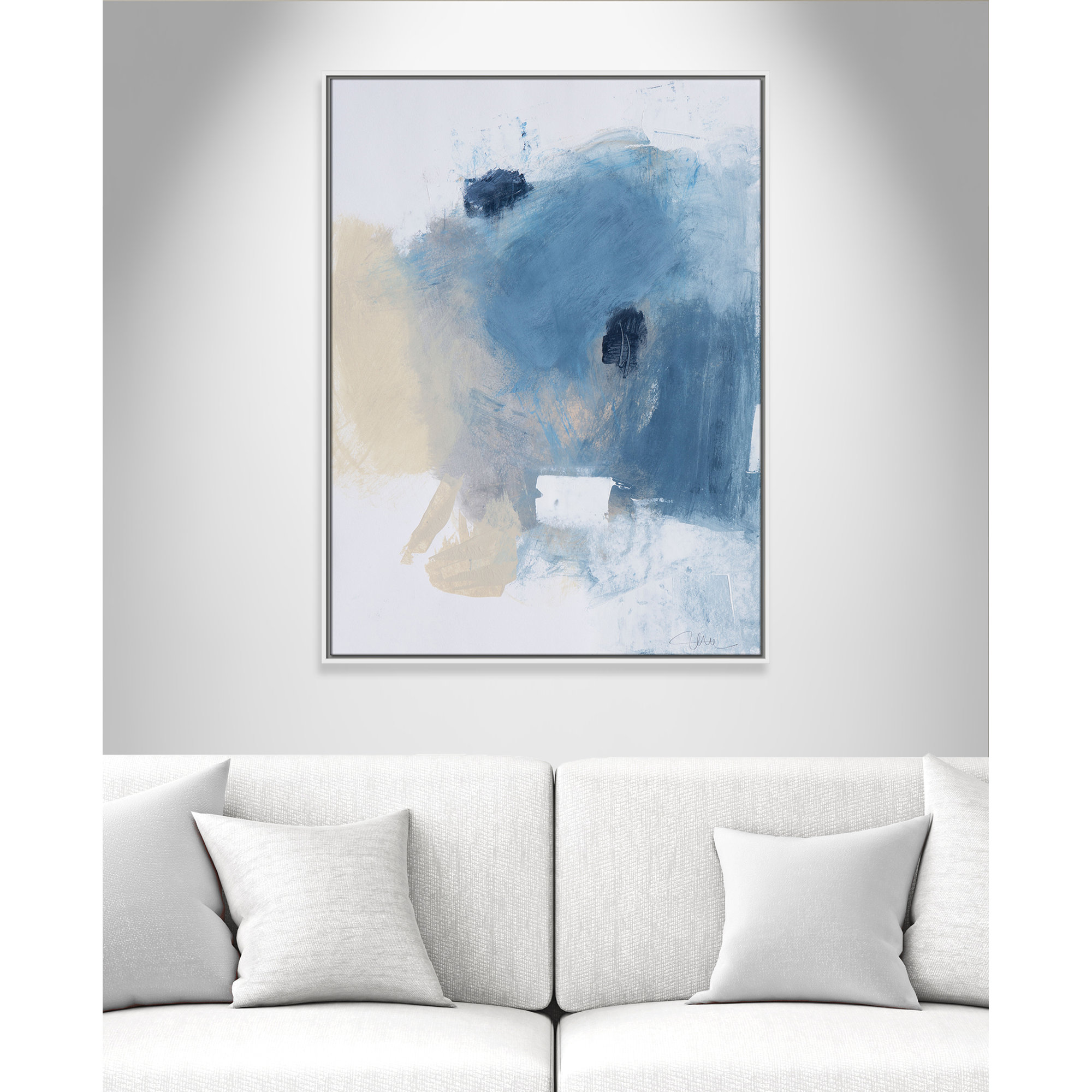 Coastal Carnival I Print by Casa Fine Arts, White Floater Framed Canvas, No Mat, 41.5" H x 31.5" W x 2" D