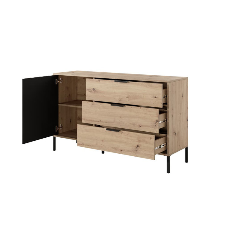 Dunblane 137.3cm W 3 - Drawer Chest of Drawers