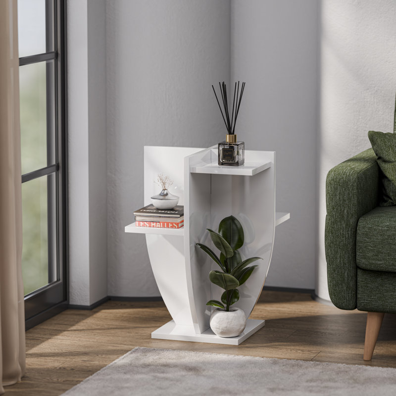 Ceki Plant Stand    , White