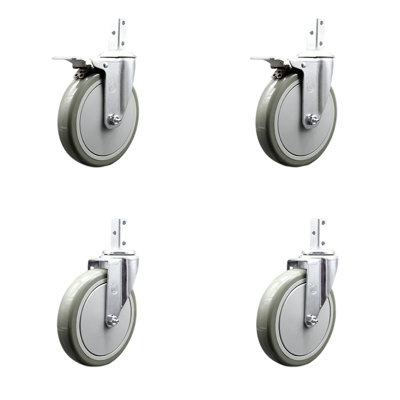 4 Piece Poly Caster Set