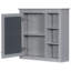 Armoire de salle de bain avec trois lavabos et miroir - meuble-lavabo spacieux en céramique facile à assembler-1140081358