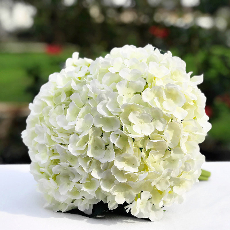 Silk Hydrangea Arrangement, Cream