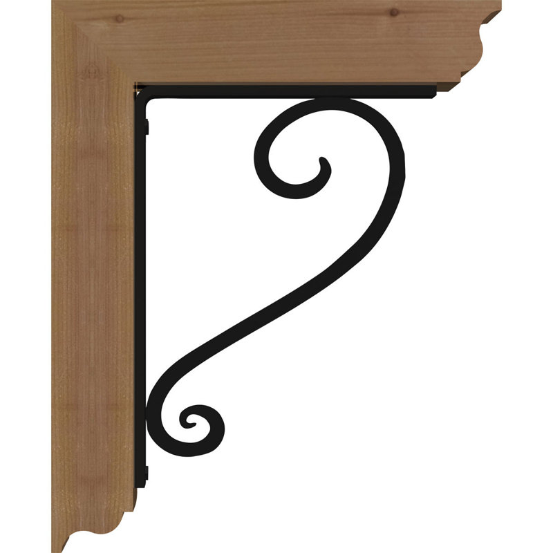Support de fer simple Edwards, H 20 po x P 18 po, Cèdre rouge de l'Ouest l 3 1/2 po x T 4 po (lisse