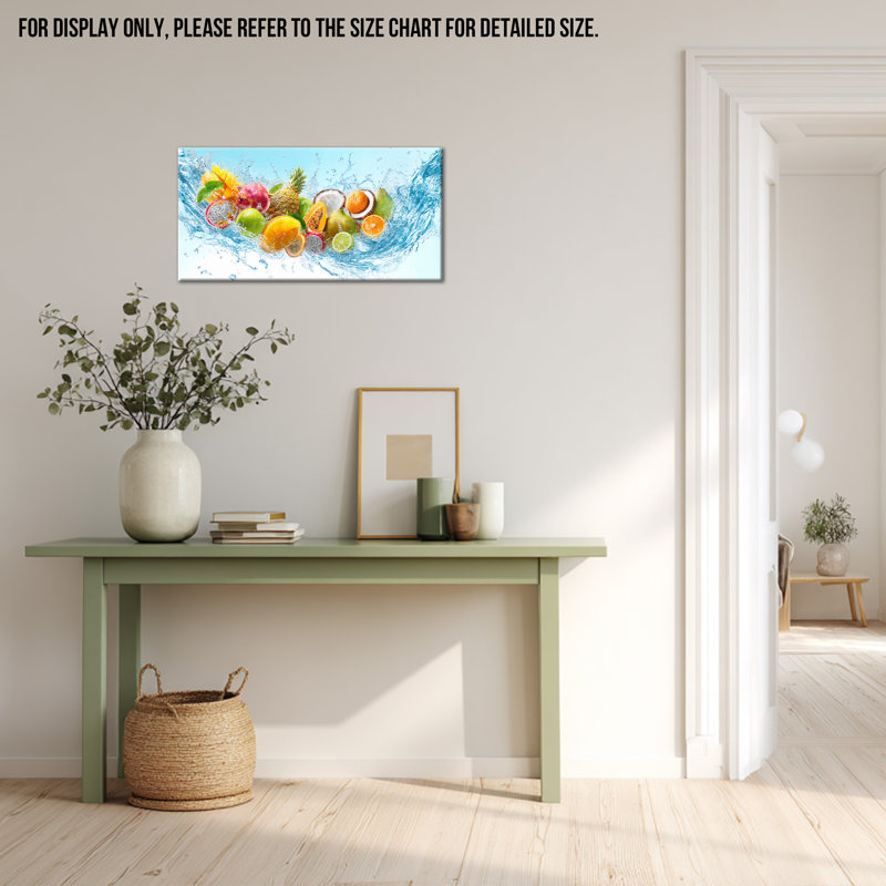 Art mural sur toile Fruit, H 12 po x l 24 po